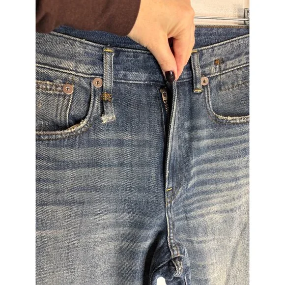 R13 Romeo Mid-Rise Straight-Leg Jeans-sz 25 - Picture 7 of 14